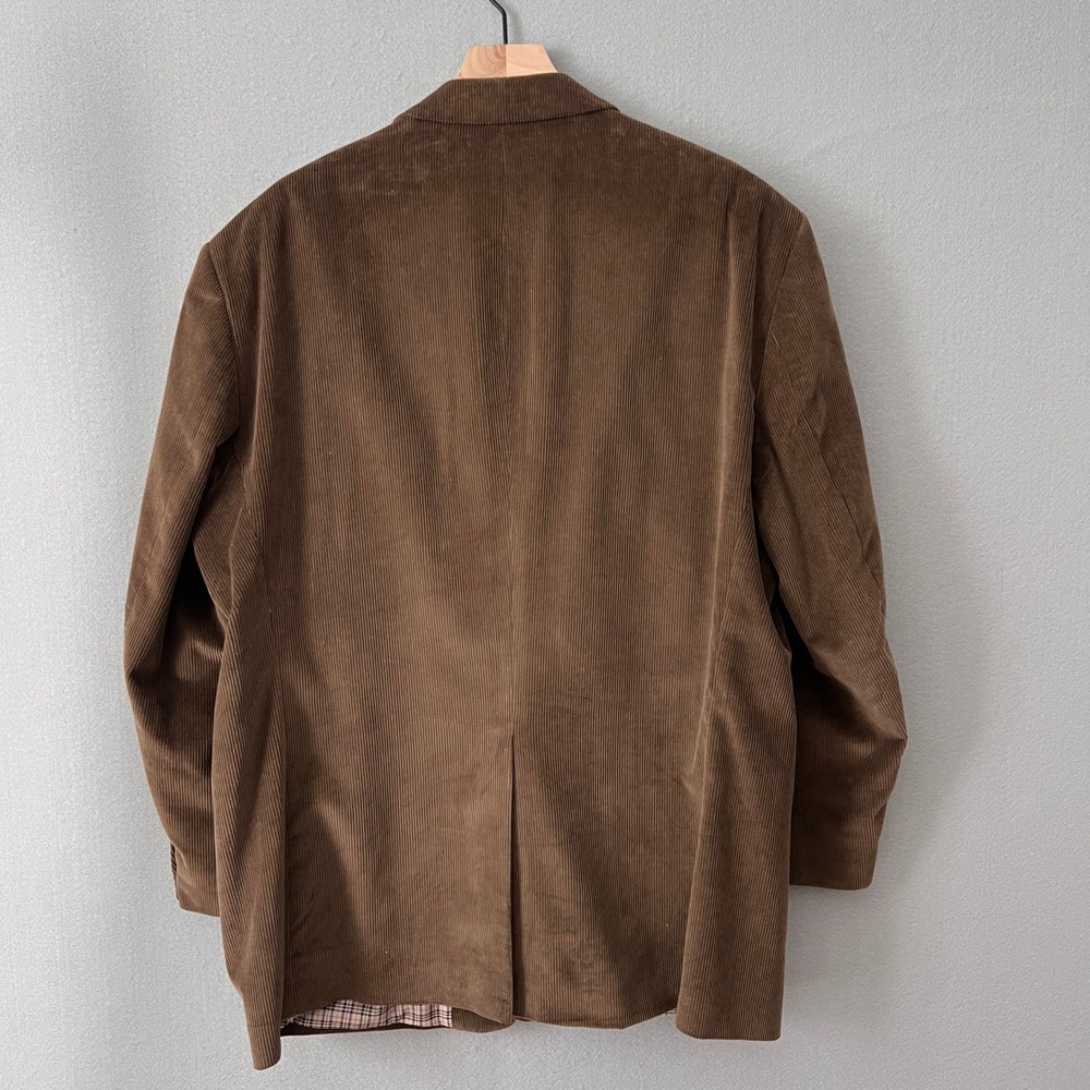 Saddlebred Corduroy Blazer Men 50R Brown Vintage Academic Professional - Picture 2 of 15